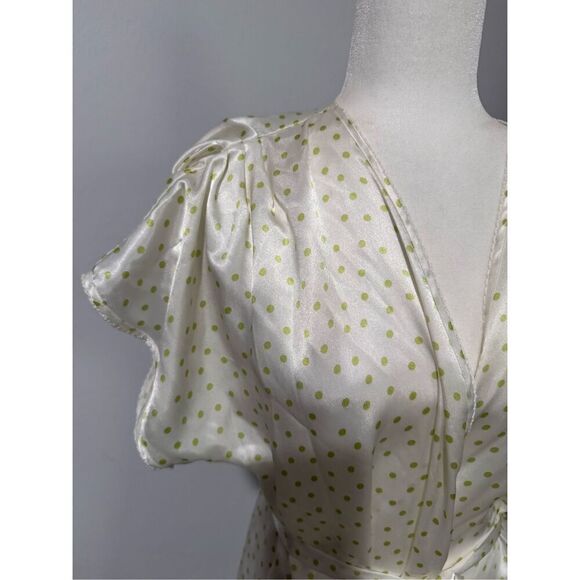 Oscar de la Renta green polka dots nightgown M - Picture 11 of 11